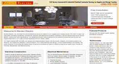 Desktop Screenshot of bardenelectric.com
